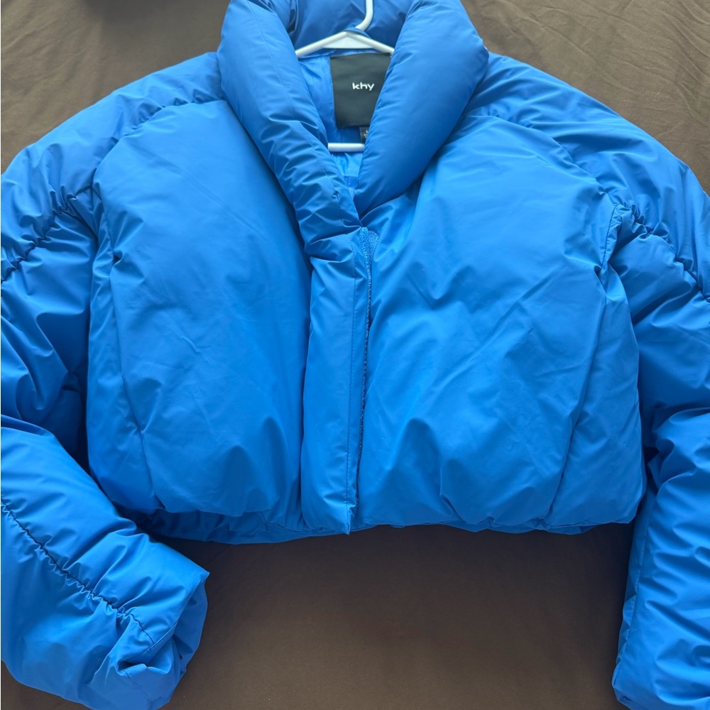 Khy Women's Blue Puffer Jacket